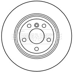 BORG & BECK Тормозной диск BBD6039S